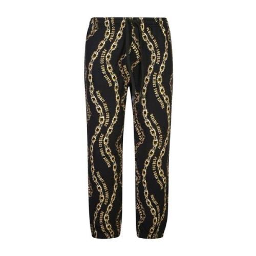 Zwarte Broek voor Mannen Aw24 Versace Jeans Couture , Black , Heren