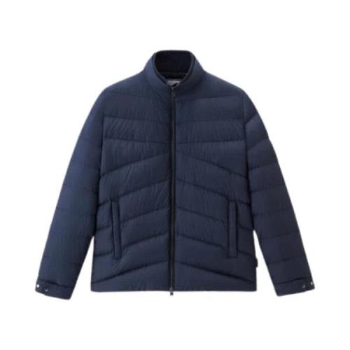 Down Jackets Woolrich , Blue , Heren