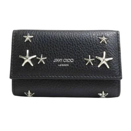 Pre-owned Leather wallets Jimmy Choo Pre-owned , Black , Dames