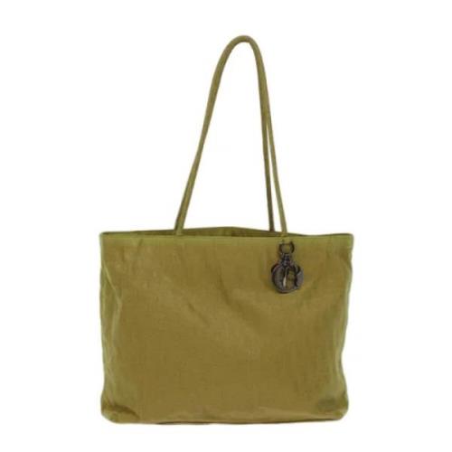 Pre-owned Canvas dior-bags Dior Vintage , Yellow , Dames