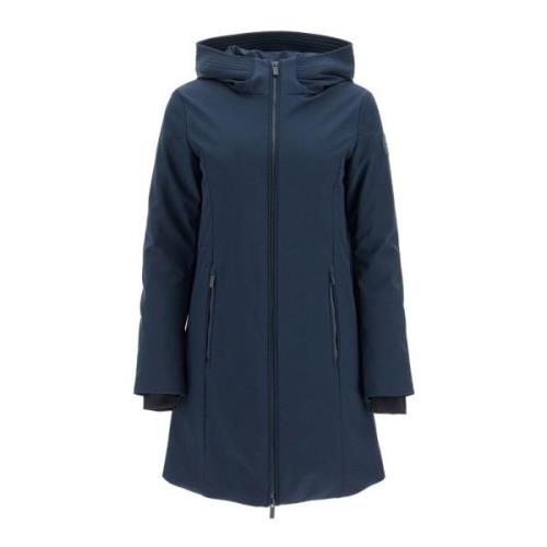 Softshell donsparka met capuchon Woolrich , Blue , Dames