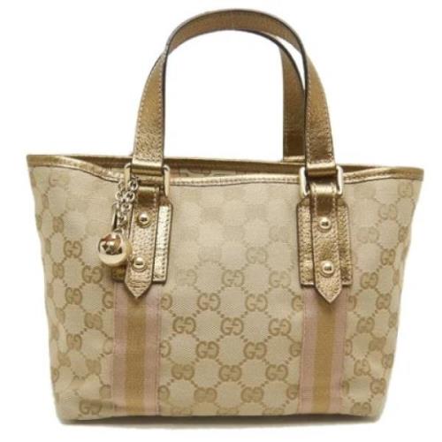 Pre-owned Canvas gucci-bags Gucci Vintage , Beige , Dames