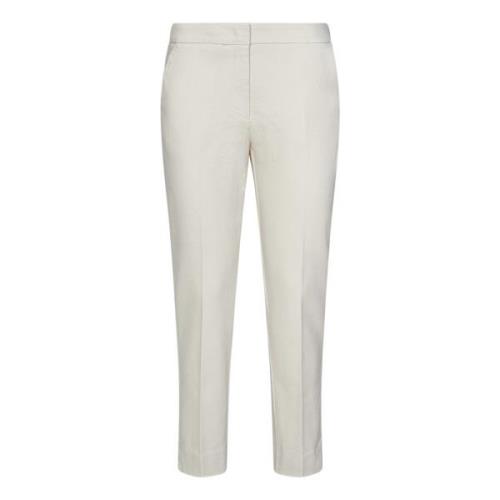 Witte Broek met Amerikaanse Zakken Drumohr , White , Dames