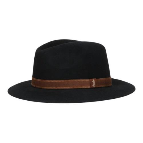 Alessandria Vilt Land Hoed Borsalino , Black , Heren