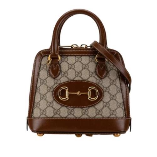 Pre-owned Leather gucci-bags Gucci Vintage , Brown , Dames