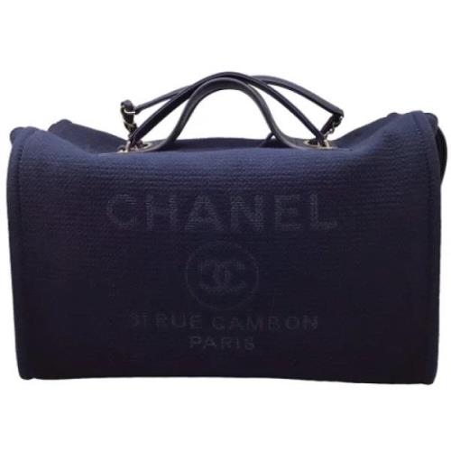 Pre-owned Canvas chanel-bags Chanel Vintage , Blue , Dames