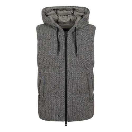 Lichene Mesh Gilet Herno , Gray , Heren