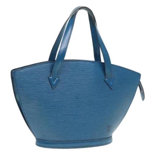 Pre-owned Leather shoulder-bags Louis Vuitton Vintage , Blue , Dames