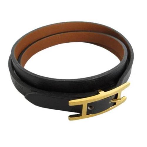 Pre-owned Metal bracelets Hermès Vintage , Black , Dames