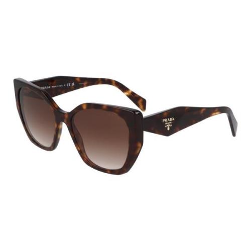 Moderne Onregelmatige Zonnebril Prada , Brown , Unisex