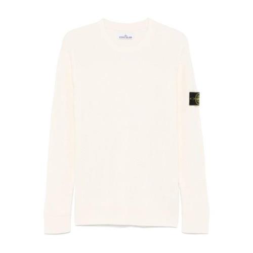 Witte Sweater Aw24 Stone Island , White , Heren