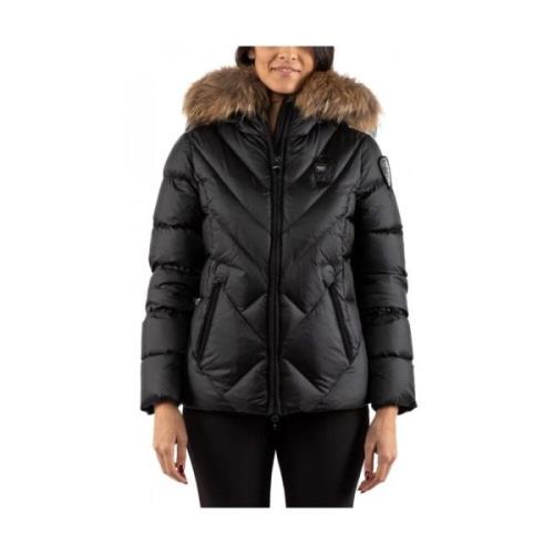 Dames Blouson Jas Blauer , Black , Dames