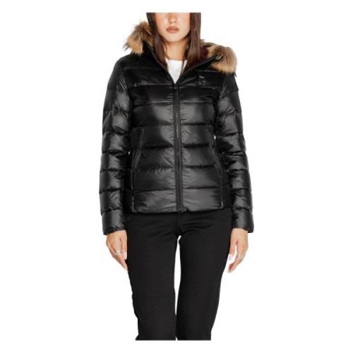 Zwarte Hooded Ritsjas Vrouwen Herfst/Winter Blauer , Black , Dames