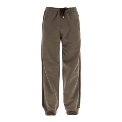 Gestreepte Zijjoggers Lanvin , Brown , Heren