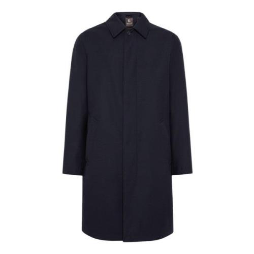 Pea Coat In Technische Wol Boggi Milano , Blue , Heren