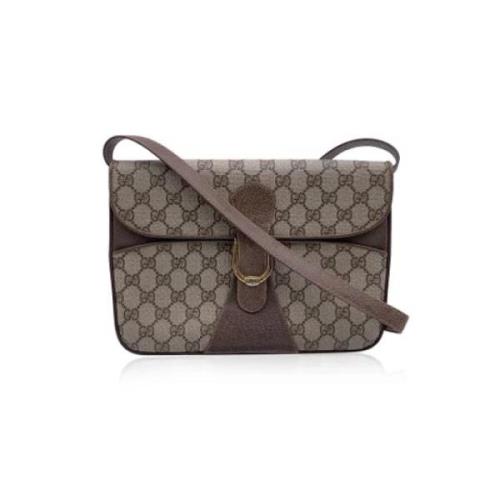 Pre-owned Leather gucci-bags Gucci Vintage , Beige , Dames