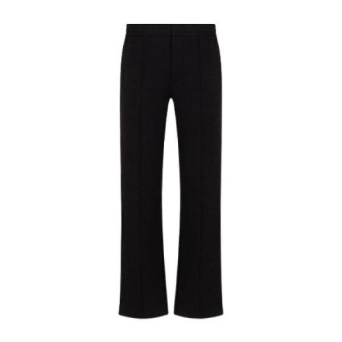 Zwarte Broek met Haak en Rits Emporio Armani , Black , Heren