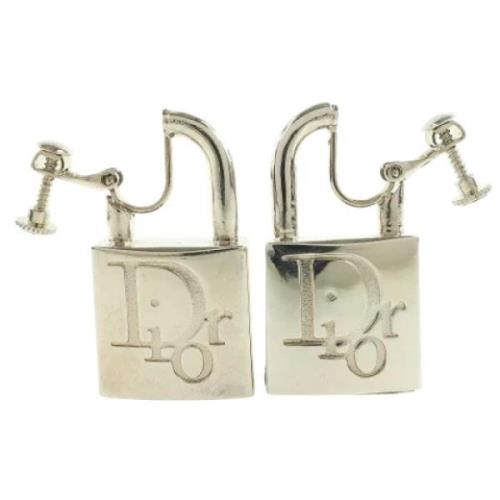 Pre-owned Metal dior-jewelry Dior Vintage , Gray , Dames