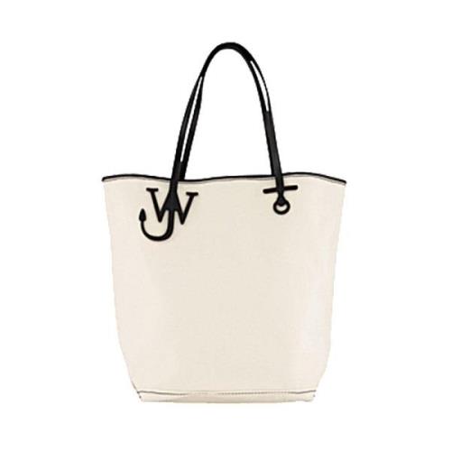 Stijlvolle Leren Tas voor Jou JW Anderson , Beige , Dames