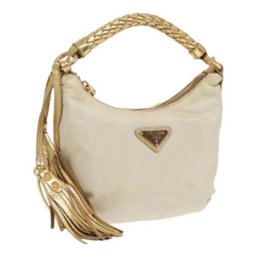 Pre-owned Nylon handbags Prada Vintage , Beige , Dames