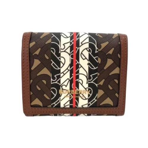 Pre-owned Canvas wallets Burberry Vintage , Brown , Dames