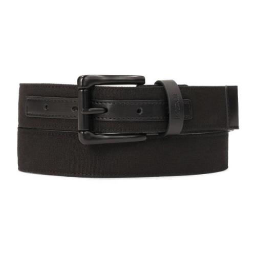 Zwart stoffen riem Kazar , Black , Dames