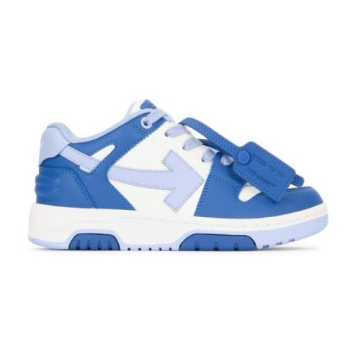 Wit Blauw Casual Sneakers Off White , Multicolor , Dames