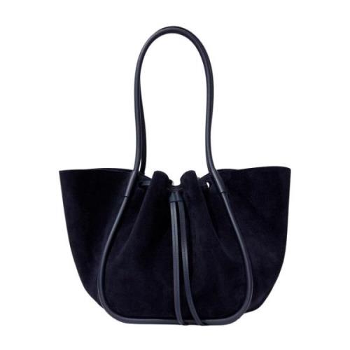 Zachte Suède Gerimpelde Tote Tas Proenza Schouler , Black , Dames