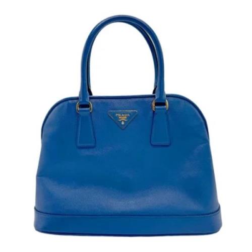 Pre-owned Leather prada-bags Prada Vintage , Blue , Dames