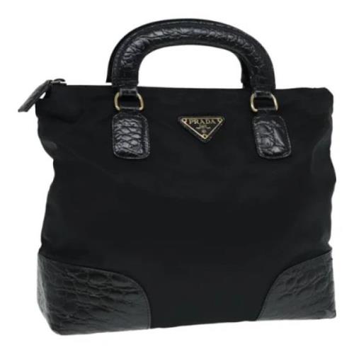 Pre-owned Nylon handbags Prada Vintage , Black , Dames