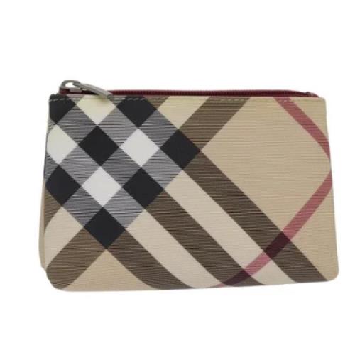 Pre-owned Canvas clutches Burberry Vintage , Beige , Dames