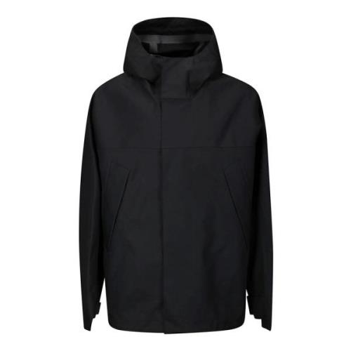 Zachte Technische Parka Jas Lemaire , Black , Heren