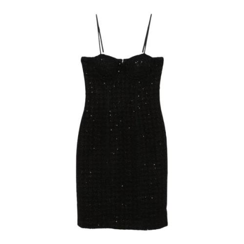 Midi Boucle Jurk Rotate Birger Christensen , Black , Dames