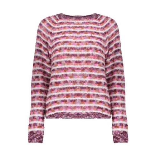 Gestreepte Pullover Sweater Geisha , Pink , Dames