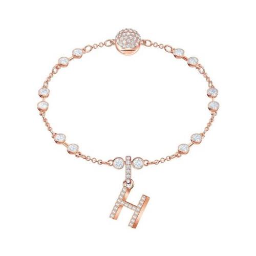 Charm voor vrouwen, Alfabet H Kristal Roségoud 5437622 Swarovski , Gra...