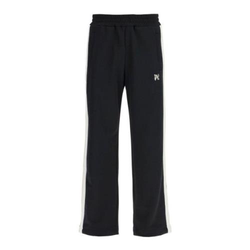 Contrastband Joggers met Track Palm Angels , Black , Heren