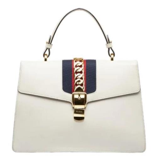 Pre-owned Leather gucci-bags Gucci Vintage , White , Dames