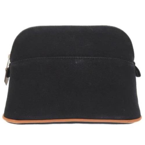 Pre-owned Canvas pouches Hermès Vintage , Black , Dames