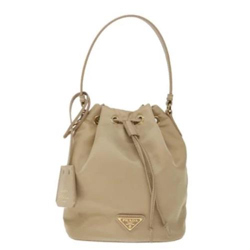 Pre-owned Fabric prada-bags Prada Vintage , Beige , Dames