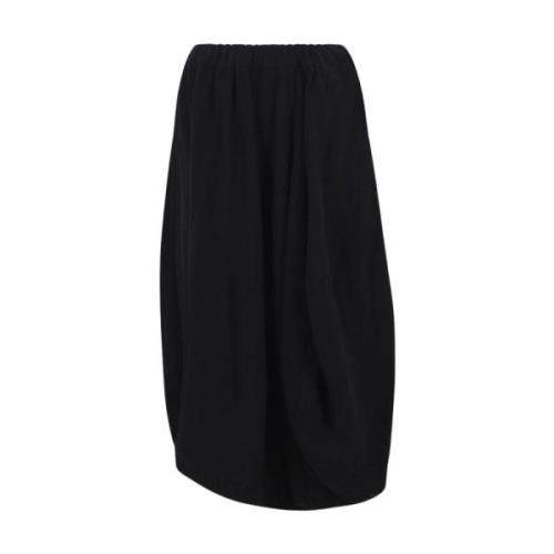 Zwarte Midi Rok met Elastische Taille Comme des Garçons , Black , Dame...