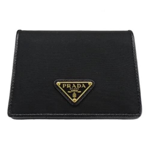 Pre-owned Nylon wallets Prada Vintage , Black , Dames