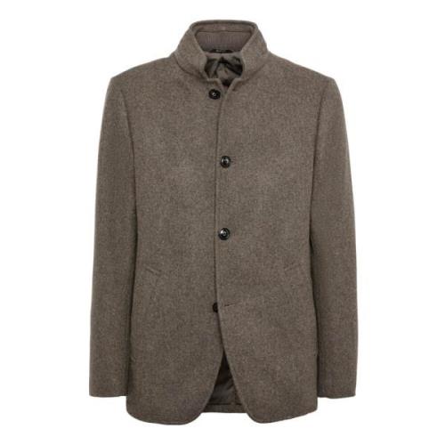 Wollen Peacoat Boggi Milano , Gray , Heren