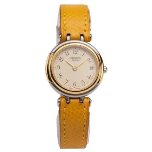 Pre-owned Stainless Steel watches Hermès Vintage , Yellow , Dames