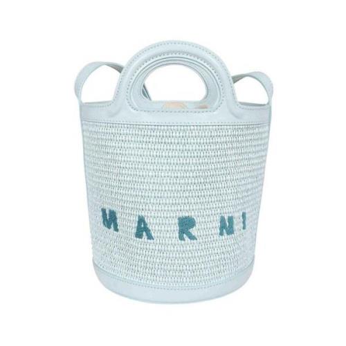 Tropicalia Mini Bucket Tas Marni , Blue , Dames