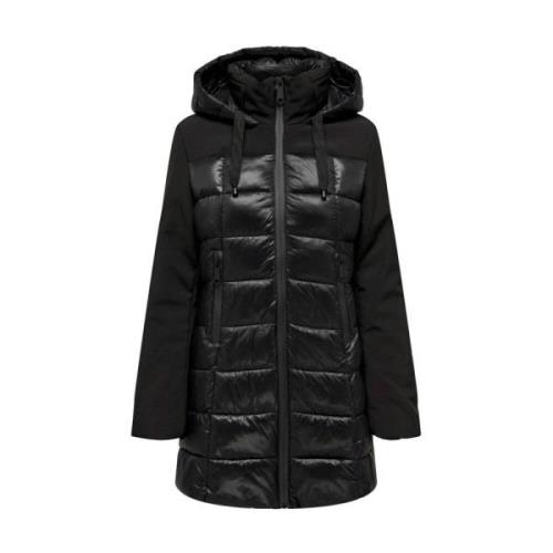 Sophie Mix Puffer Jas Only , Black , Dames