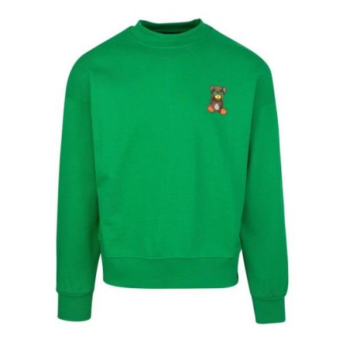 Groene trui met Teddy en lettering Barrow , Green , Heren