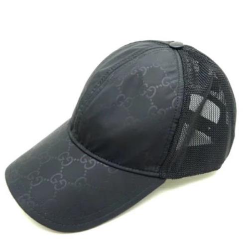 Pre-owned Nylon hats Gucci Vintage , Black , Unisex