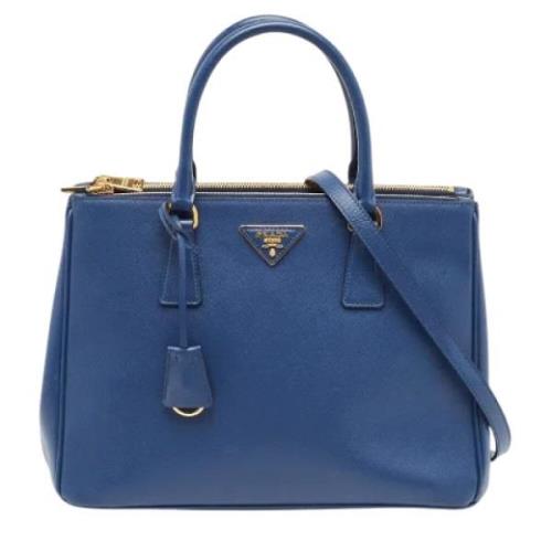 Pre-owned Leather prada-bags Prada Vintage , Blue , Dames