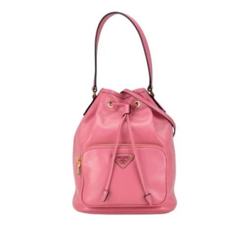 Pre-owned Leather prada-bags Prada Vintage , Pink , Dames