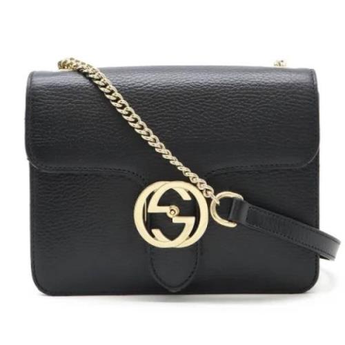 Pre-owned Leather gucci-bags Gucci Vintage , Black , Dames